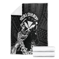 Hawaii King Kamehameha Day Parade Blanket With Pa'u Riders Plumeria Kakau Tribal Pattern LT05 - Polynesian Pride