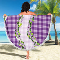 Violet Hawaii Palaka Beach Blanket Maile Pikake Honohono Orchid Lei LT05 - Polynesian Pride