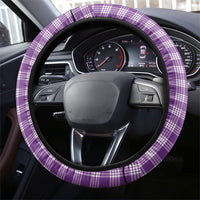 Violet Hawaii Palaka Steering Wheel Cover Maile Pikake Honohono Orchid Lei LT05 - Polynesian Pride