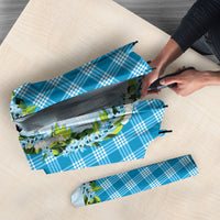 Blue Hawaii Palaka Umbrella Maile Pikake Honohono Orchid Lei LT05 - Polynesian Pride