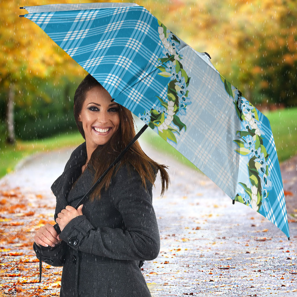 Blue Hawaii Palaka Umbrella Maile Pikake Honohono Orchid Lei LT05 - Polynesian Pride