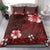 Hawaii Hibiscus With Oxblood Polynesian Pattern Bedding Set