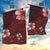 Hawaii Hibiscus With Oxblood Polynesian Pattern Garden Flag