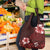 Hawaii Hibiscus With Oxblood Polynesian Pattern Grocery Bag