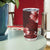 Hawaii Hibiscus With Oxblood Polynesian Pattern Tumbler Cup