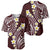 Plumeria With Oxblood Polynesian Tattoo Pattern Baseball Jersey