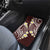 Plumeria With Oxblood Polynesian Tattoo Pattern Car Mats