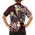 Plumeria With Oxblood Polynesian Tattoo Pattern Hawaiian Shirt