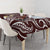 Plumeria With Oxblood Polynesian Tattoo Pattern Tablecloth