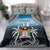 Happy 54th Fiji Day Bedding Set Forever Fiji With Tapa Tribal Pattern