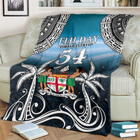 Happy 54th Fiji Day Blanket Forever Fiji With Tapa Tribal Pattern LT05 - Polynesian Pride