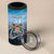 Personalised Happy 54th Fiji Day 4 in 1 Can Cooler Tumbler Forever Fiji With Tapa Tribal Pattern