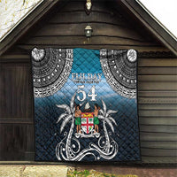 Happy 54th Fiji Day Quilt Forever Fiji With Tapa Tribal Pattern LT05 - Polynesian Pride