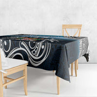 Happy 54th Fiji Day Tablecloth Forever Fiji With Tapa Tribal Pattern LT05 - Polynesian Pride