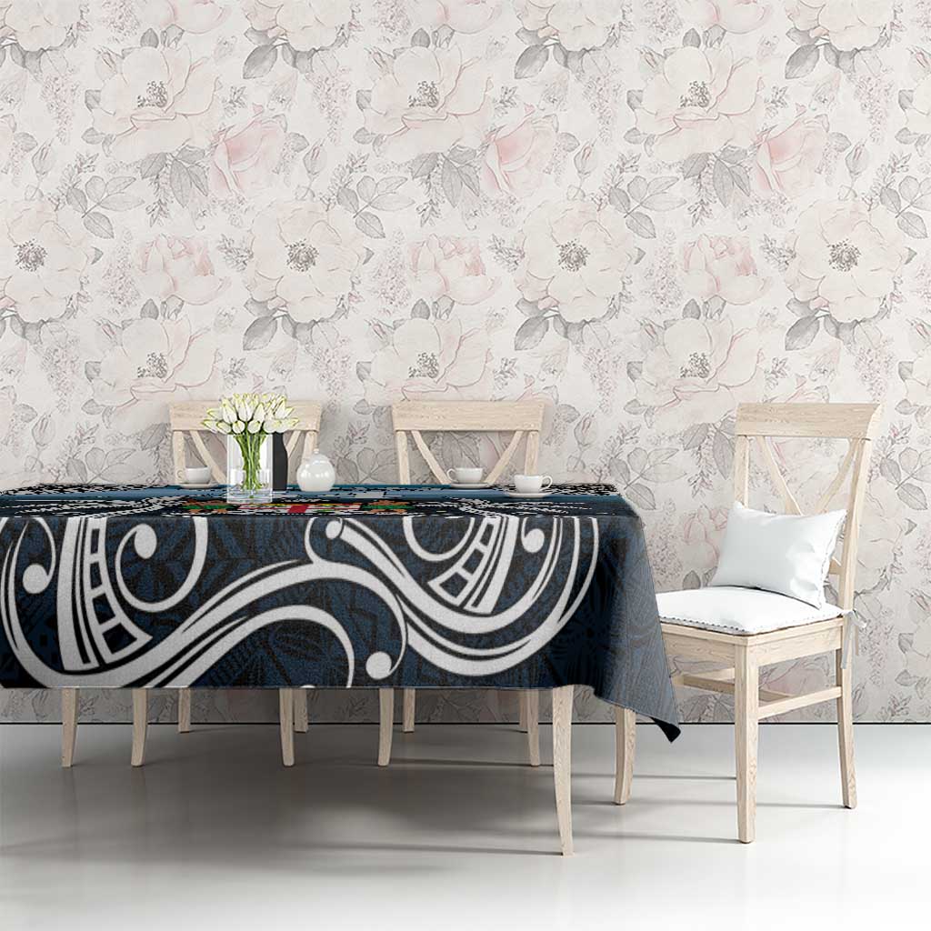 Happy 54th Fiji Day Tablecloth Forever Fiji With Tapa Tribal Pattern LT05 - Polynesian Pride