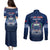 Samoa Rugby Couples Matching Puletasi Dress and Long Sleeve Button Shirts World Cup 2023 Coat Of Arms With Polynesian Pattern LT05 - Polynesian Pride