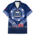 Samoa Rugby Family Matching Long Sleeve Bodycon Dress and Hawaiian Shirt World Cup 2023 Coat Of Arms With Polynesian Pattern LT05 Dad's Shirt - Short Sleeve Blue - Polynesian Pride