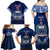 Custom Samoa Rugby Family Matching Off Shoulder Long Sleeve Dress and Hawaiian Shirt World Cup 2023 Coat Of Arms With Polynesian Pattern LT05 - Polynesian Pride