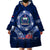 Custom Samoa Rugby Wearable Blanket Hoodie World Cup 2023 Coat Of Arms With Polynesian Pattern LT05 - Polynesian Pride