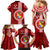 Tonga Rugby Family Matching Mermaid Dress and Hawaiian Shirt World Cup 2023 Coat Of Arms Ngatu Pattern LT05 - Polynesian Pride