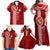 Tonga Rugby Family Matching Off Shoulder Maxi Dress and Hawaiian Shirt World Cup 2023 Coat Of Arms Ngatu Pattern LT05 - Polynesian Pride