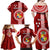 Tonga Rugby Family Matching Off Shoulder Maxi Dress and Hawaiian Shirt World Cup 2023 Coat Of Arms Ngatu Pattern LT05 - Polynesian Pride