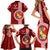 Tonga Rugby Family Matching Short Sleeve Bodycon Dress and Hawaiian Shirt World Cup 2023 Coat Of Arms Ngatu Pattern LT05 - Polynesian Pride