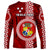 Tonga Rugby Long Sleeve Shirt World Cup 2023 Coat Of Arms Ngatu Pattern LT05 - Polynesian Pride