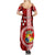 Tonga Rugby Summer Maxi Dress World Cup 2023 Coat Of Arms Ngatu Pattern LT05 - Polynesian Pride