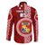 Custom Tonga Rugby Family Matching Long Sleeve Bodycon Dress and Hawaiian Shirt World Cup 2023 Coat Of Arms Ngatu Pattern LT05 - Polynesian Pride