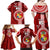 Custom Tonga Rugby Family Matching Off Shoulder Long Sleeve Dress and Hawaiian Shirt World Cup 2023 Coat Of Arms Ngatu Pattern LT05 - Polynesian Pride