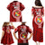 Custom Tonga Rugby Family Matching Puletasi Dress and Hawaiian Shirt World Cup 2023 Coat Of Arms Ngatu Pattern LT05 - Polynesian Pride