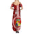 Custom Tonga Rugby Family Matching Summer Maxi Dress and Hawaiian Shirt World Cup 2023 Coat Of Arms Ngatu Pattern LT05 - Polynesian Pride