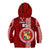 Custom Tonga Rugby Kid Hoodie World Cup 2023 Coat Of Arms Ngatu Pattern LT05 - Polynesian Pride