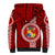 Custom Tonga Rugby Sherpa Hoodie World Cup 2023 Coat Of Arms Ngatu Pattern LT05 - Polynesian Pride