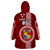 Custom Tonga Rugby Wearable Blanket Hoodie World Cup 2023 Coat Of Arms Ngatu Pattern LT05 - Polynesian Pride