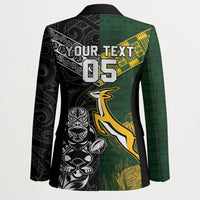 Rugby New Zealand South Africa Blazer Maori Tiki Springboks Together LT05 - Polynesian Pride