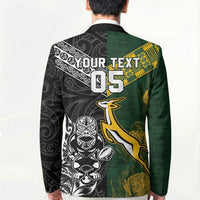 Rugby New Zealand South Africa Blazer Maori Tiki Springboks Together LT05 - Polynesian Pride