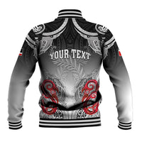 Personalised New Zealand Waitangi Day Baseball Jacket Aotearoa Te Ra O Waitangi Manaia Maori Pattern LT05 - Polynesian Pride