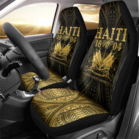 Haiti 1804 Car Seat Cover Polynesian Gold Neg Maron LT05 - Polynesian Pride
