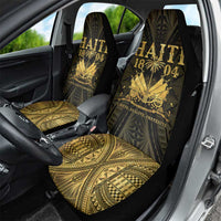 Haiti 1804 Car Seat Cover Polynesian Gold Neg Maron LT05 - Polynesian Pride
