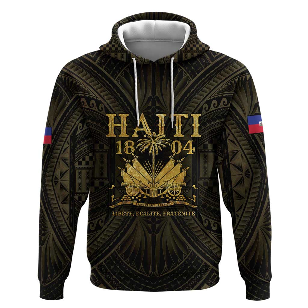 Haiti 1804 Hoodie Polynesian Gold Neg Maron