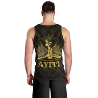 Haiti 1804 Men Tank Top Polynesian Gold Neg Maron LT05 - Polynesian Pride