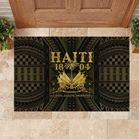 Haiti 1804 Rubber Doormat Polynesian Gold Neg Maron LT05 Gold - Polynesian Pride