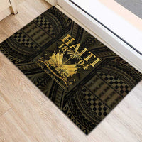 Haiti 1804 Rubber Doormat Polynesian Gold Neg Maron LT05 - Polynesian Pride