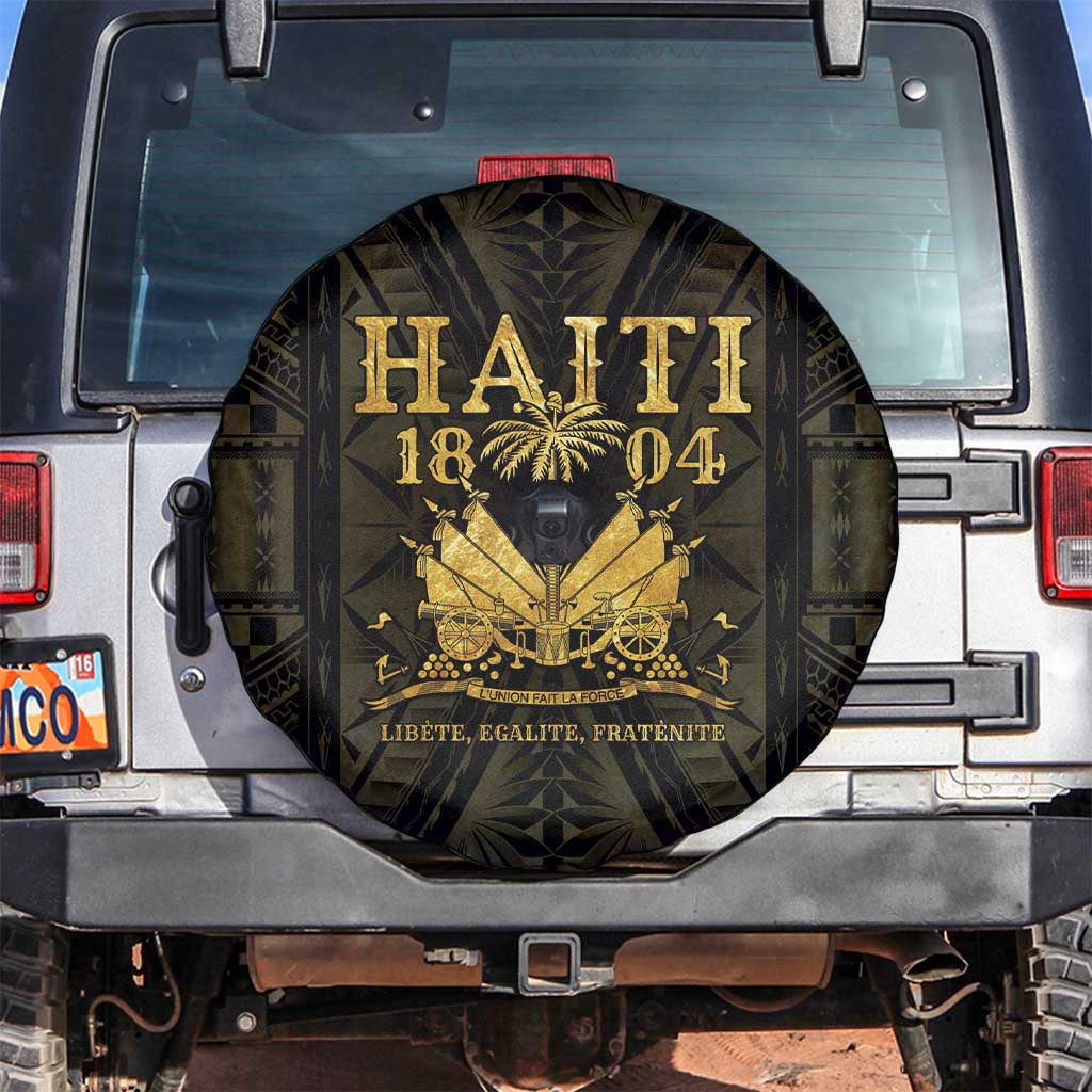 Haiti 1804 Spare Tire Cover Polynesian Gold Neg Maron