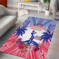 Haiti Independence Day Area Rug Neg Maron Polynesian Style LT05 - Polynesian Pride