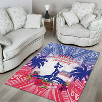 Haiti Independence Day Area Rug Neg Maron Polynesian Style LT05 - Polynesian Pride
