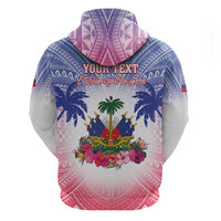 Personalised Haiti Independence Day Hoodie Neg Maron Polynesian Style LT05 - Polynesian Pride