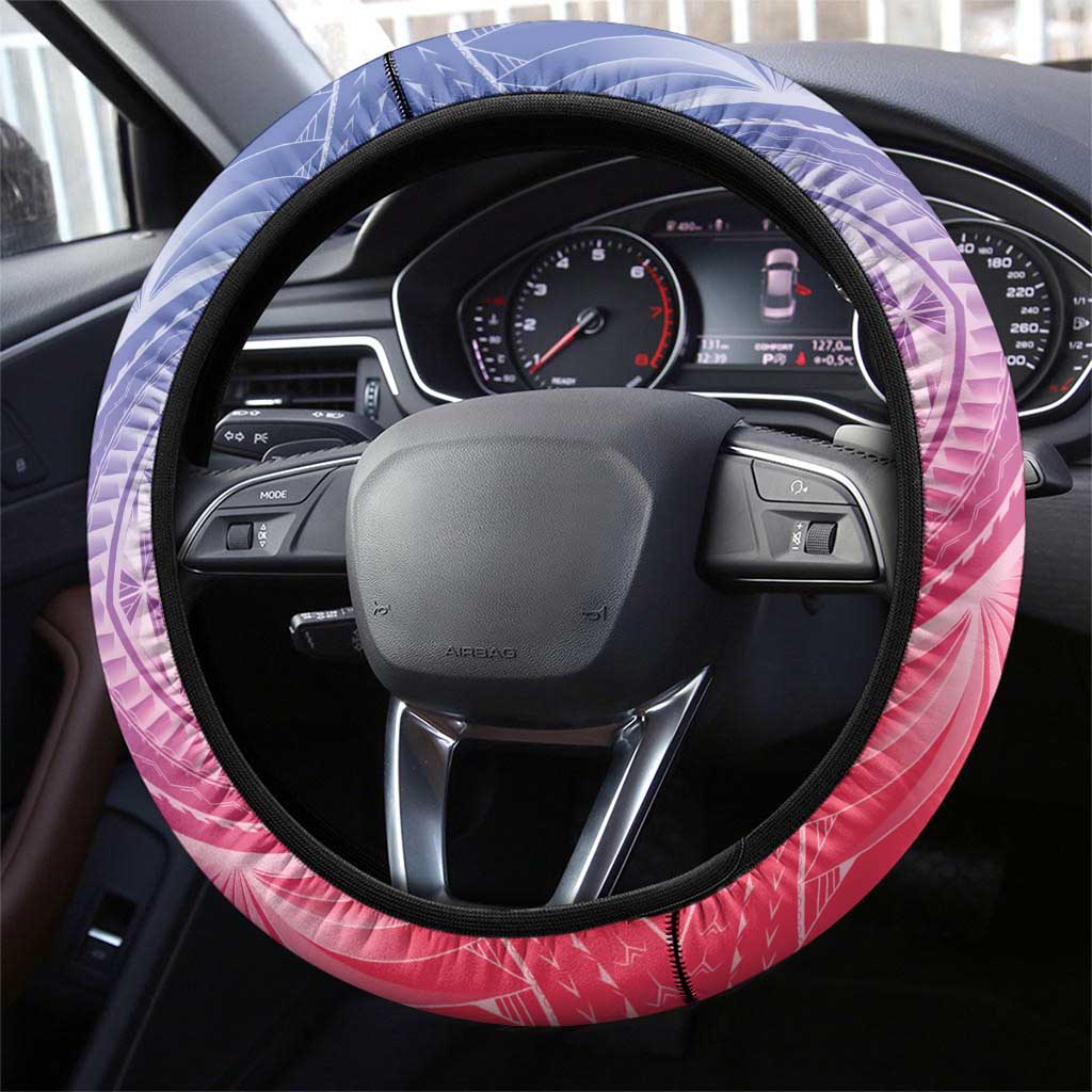Haiti Independence Day Steering Wheel Cover Neg Maron Polynesian Style LT05 - Polynesian Pride